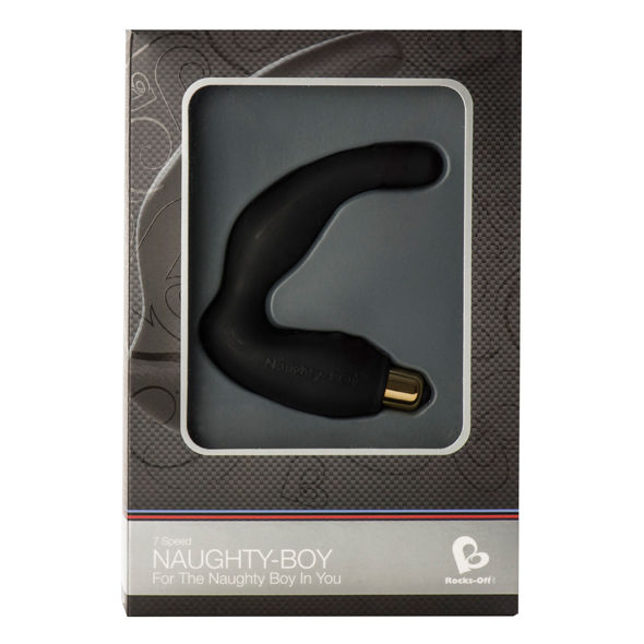 ROCKS-OFF - NAUGHTY-BOY MALE G-SPOT MASSAGER 7 V BLACK - Afbeelding 2