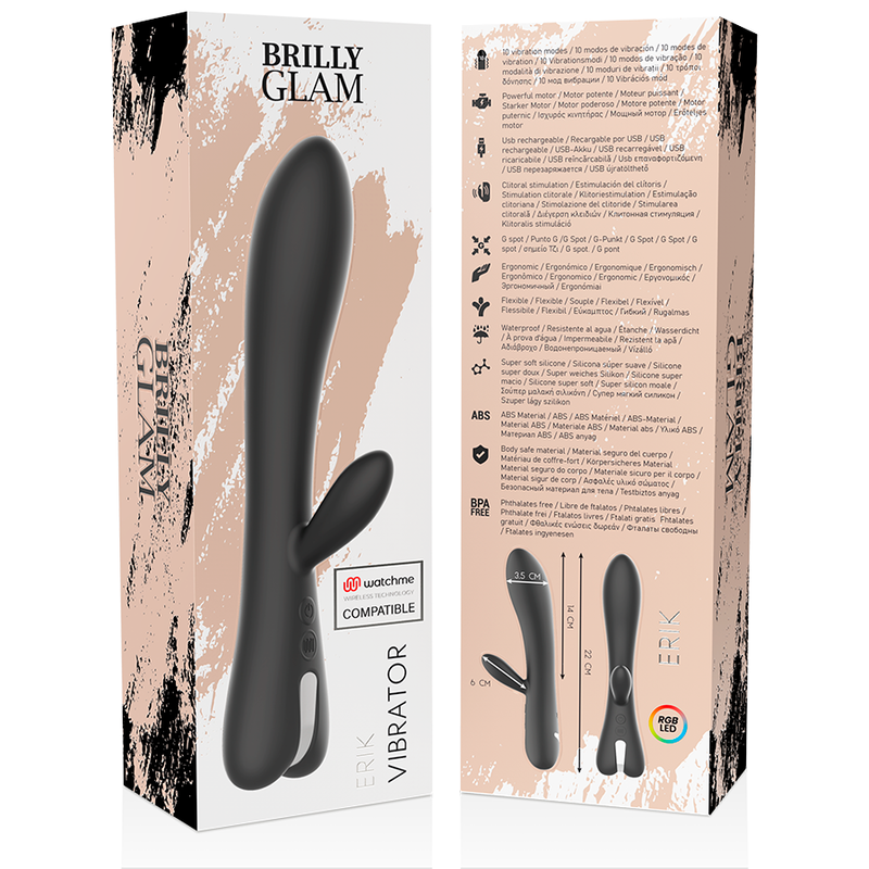 BRILLY GLAM - ERIK VIBRATOR + WATCHME REMOTE CONTROL - Afbeelding 5