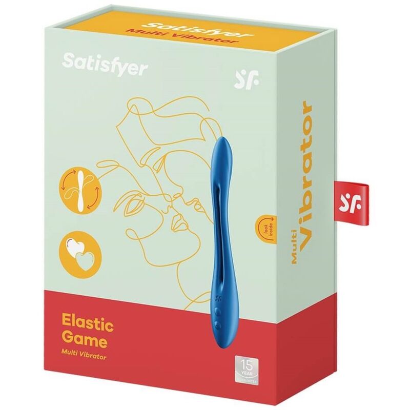 SATISFYER - ELASTIC GAME MULTI VIBRATOR BLUE - Afbeelding 5