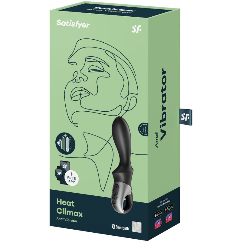 SATISFYER - HEAT CLIMAX ANAL VIBRATOR APP BLACK - Afbeelding 3