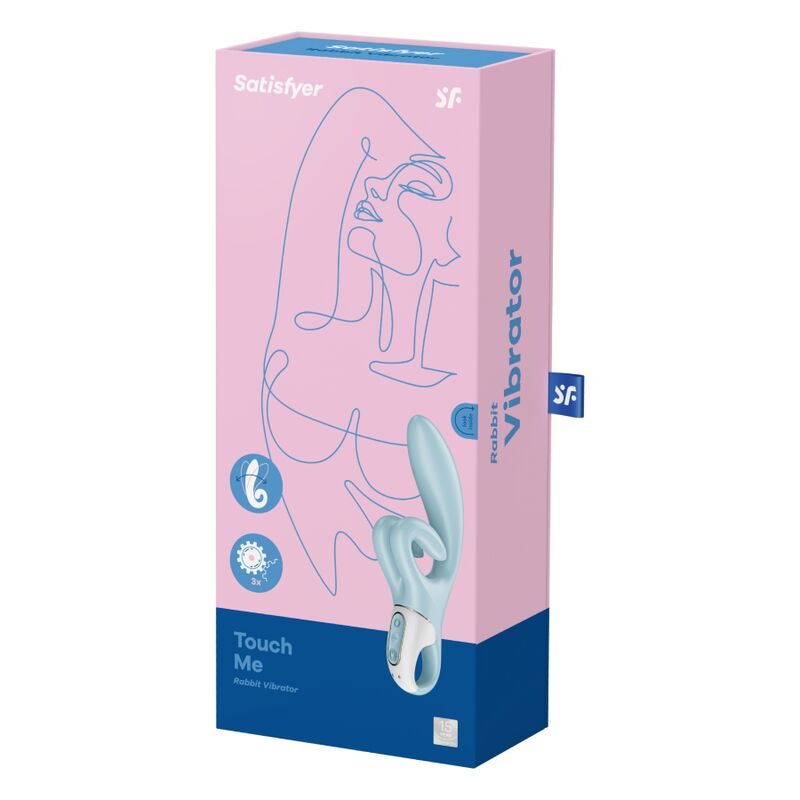 SATISFYER - TOUCH ME RABBIT VIBRATION BLUE - Afbeelding 5