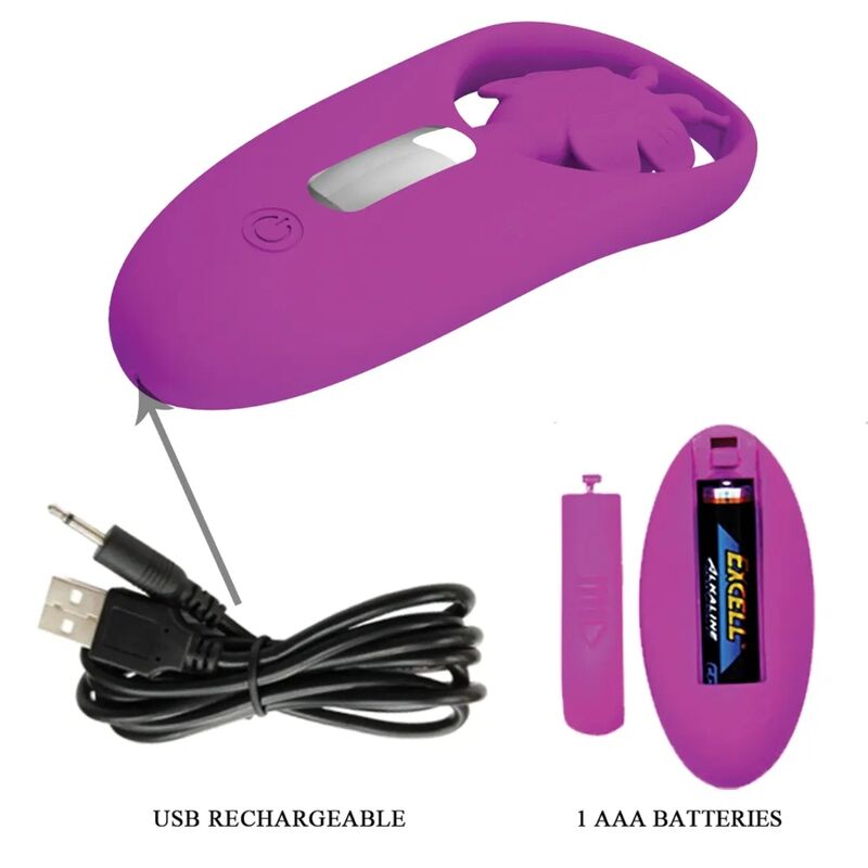 PRETTY LOVE - DANCING BUTTERFLY STIMULATOR FOR PANTIES WITH REMOTE CONTROL LILAC - Afbeelding 4
