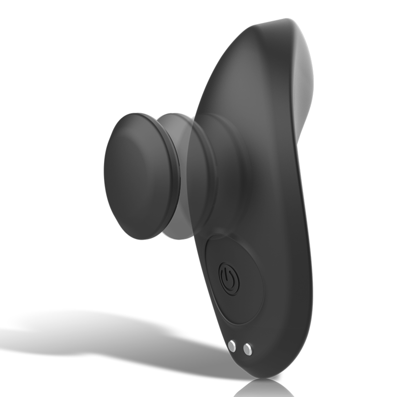 BLACK&SILVER - PRESTON RECHARGEABLE SILICONE VIBRATOR PANTIE BLACK - Afbeelding 2