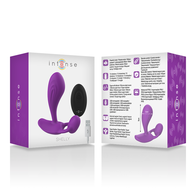 INTENSE - SHELLY PLUG ANAL REMOTE CONTROL PURPLE - Afbeelding 2