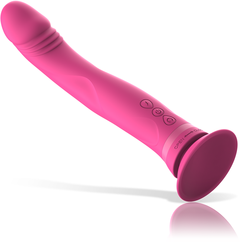 INTENSE - MICHELANGELO PINK SILICONE VIBRATOR DILDO - Afbeelding 4