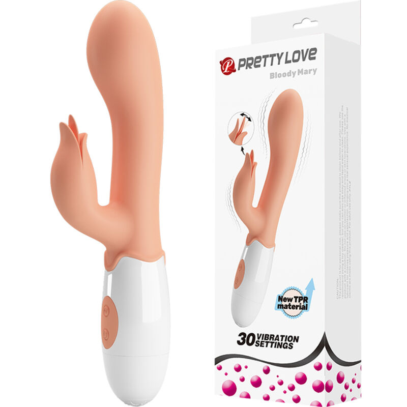PRETTY LOVE - BLOODY MARY VIBRATOR WITH STIMULATOR - Afbeelding 8