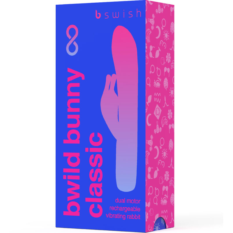 B SWISH - BWILD BUNNY INFINITE CLASSIC RECHARGEABLE VIBRATOR BLUE SILICONE - Afbeelding 5
