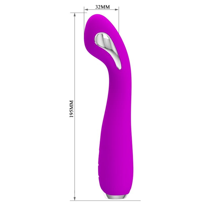 PRETTY LOVE - HECTOR RECHARGEABLE ELECTROSHOCK VIBRATOR WATERPROOF PURPLE - Afbeelding 4