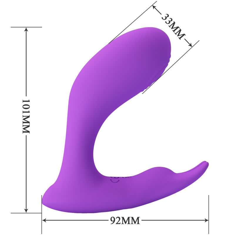 PRETTY LOVE - IDABELLE VIBRATION & PULSATION REMOTE CONTROL VIOLET - Afbeelding 4