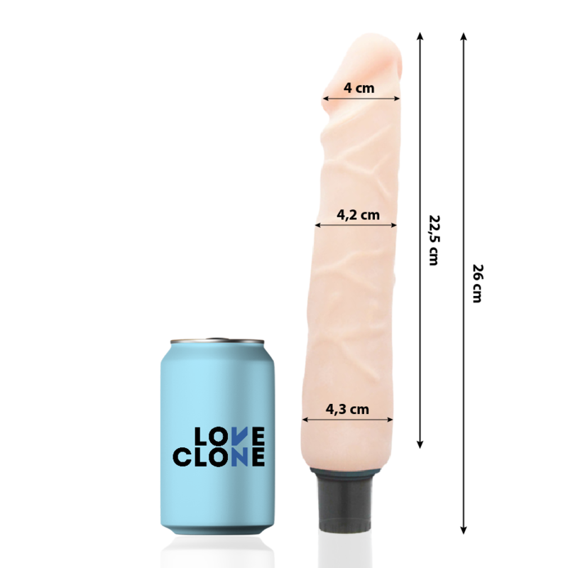 LOVECLONE - JANSEN SELF LUBRICATION VIBRATOR 26 CM -O- 4.2 CM - Afbeelding 2