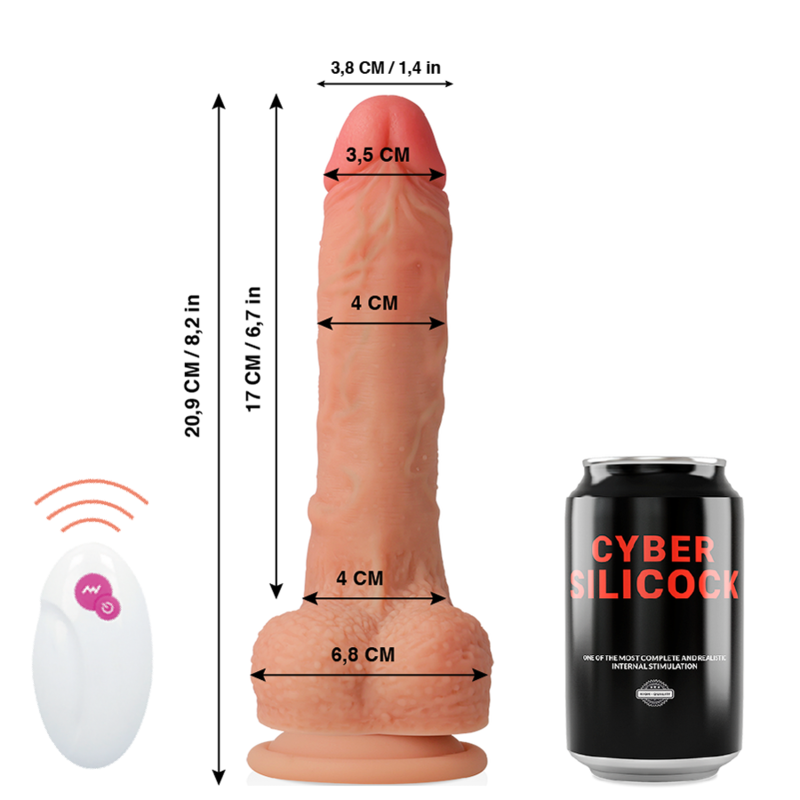 CYBER SILICOCK - REMOTE CONTROL REALISTIC MR RICK 20.9 CM -O- 4 CM - Afbeelding 7