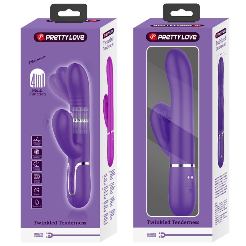 PRETTY LOVE - MULTIFUNCTION G-SPOT VIBRATOR PURPLE - Afbeelding 4