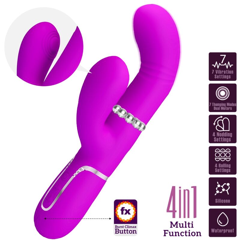 PRETTY LOVE - MULTIFUNCTION G-SPOT VIBRATOR FUCHSIA - Afbeelding 2