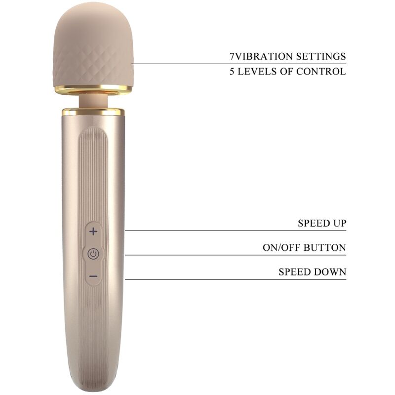 PRETTY LOVE - MASSAGER 7 VIBRATION MODES CHAMPAGNE - Afbeelding 7