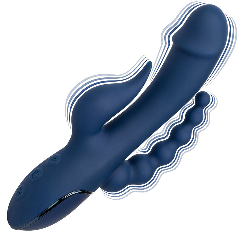 CALEXOTICS - VIBRATOR TRIPLE ORGASM BLUE - Afbeelding 4