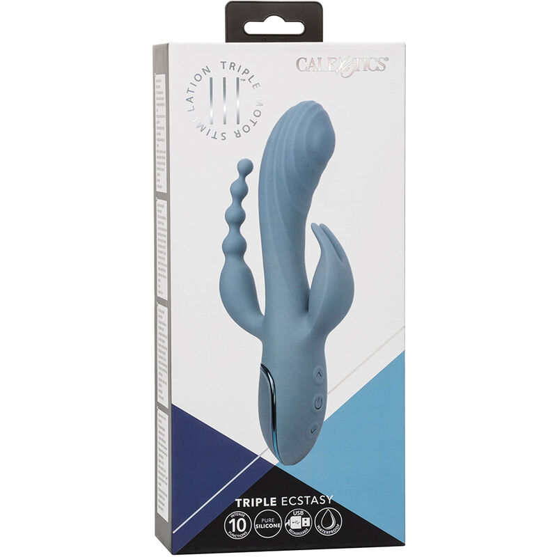 CALEXOTICS - VIBRATOR TRIPLE ECSTASY GREY - Afbeelding 2