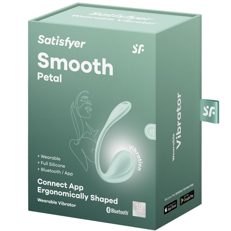 SATISFYER - SMOOTH PETAL G-POINT STIMULATOR WATER GREEN FREE APP - Afbeelding 5