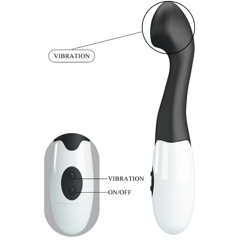 PRETTY LOVE - CHARLES G-SPOT VIBRATOR 30 MODES BLACK - Afbeelding 4