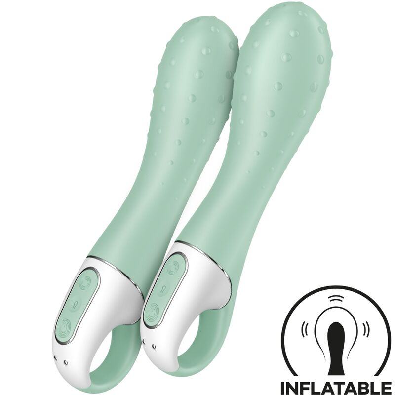 SATISFYER - AIR PUMP VIBRATOR 3 INFLATABLE G POINT MINT - Afbeelding 2