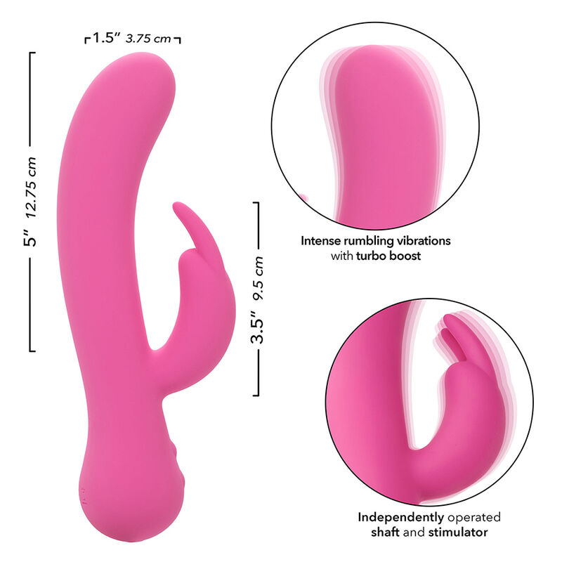 CALEXOTICS - FIRST TIME VIBRATOR RABBIT RECHARGEABLE PINK - Afbeelding 9