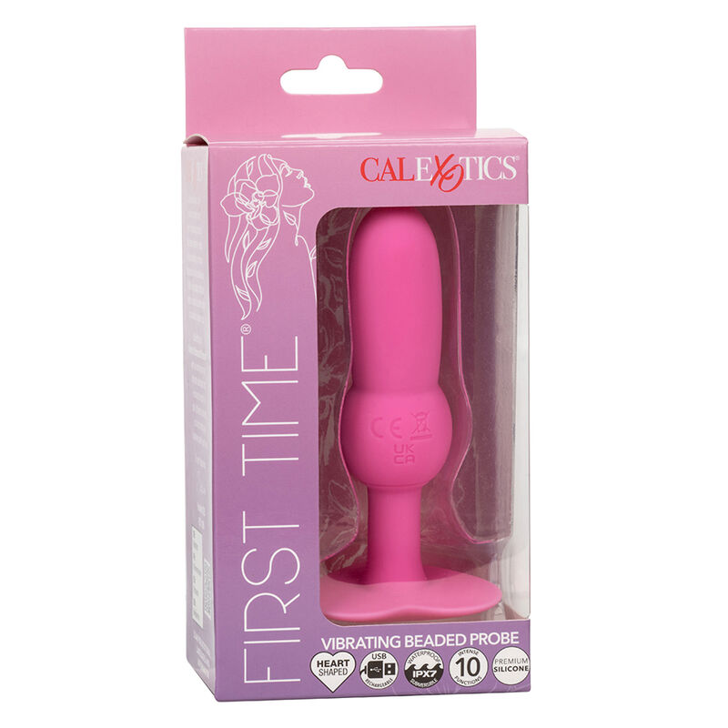 CALEXOTICS - FIRST TIME ANAL PLUG BEADED PROBE 10 VIBRATIONS PINK - Afbeelding 6