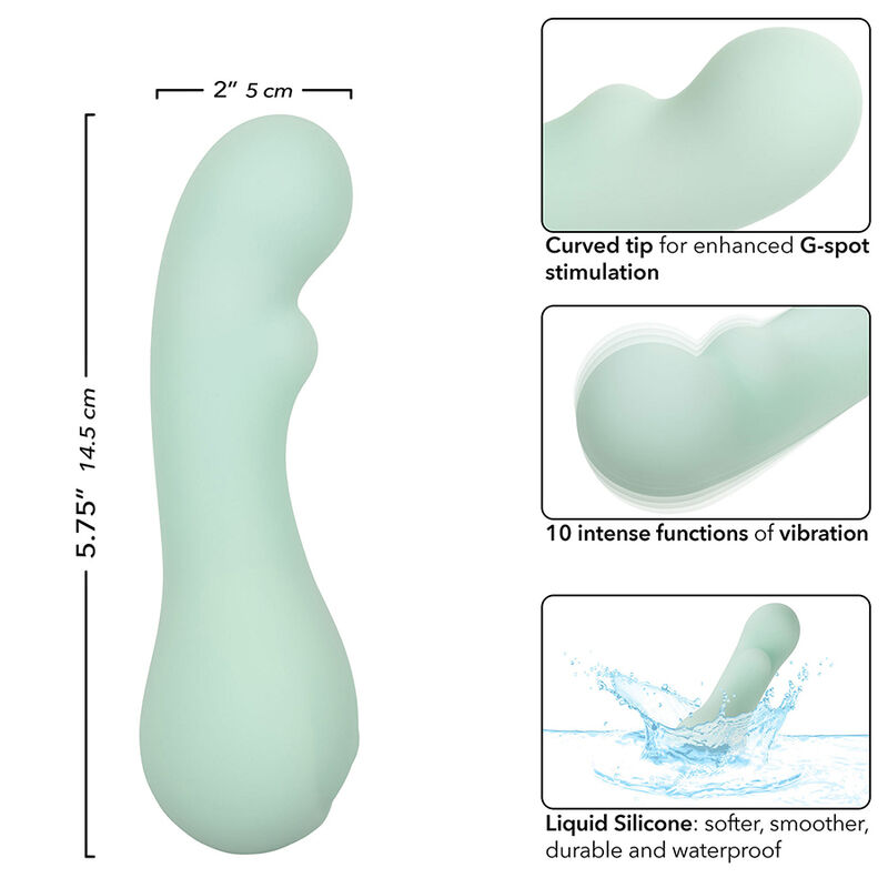 CALEXOTICS - PACIFICA BORA BORA ESTIMULATOR G SPOT 10 VIBRATIONS AQUA - Afbeelding 4