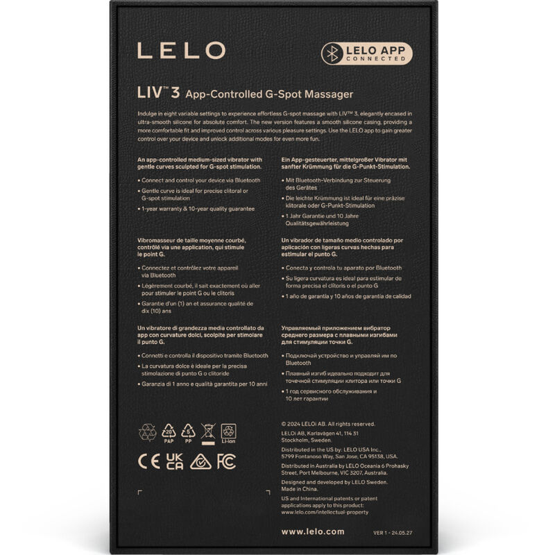 LELO - LIV™ 3 G-SPOT STIMULATOR BLUE - Afbeelding 4
