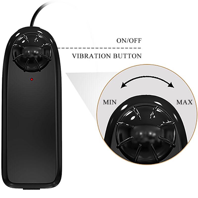 BAILE - CATOBLEPAS REALISTIC VIBRATOR 20.6 CM FLESH REMOTE CONTROL - Afbeelding 2