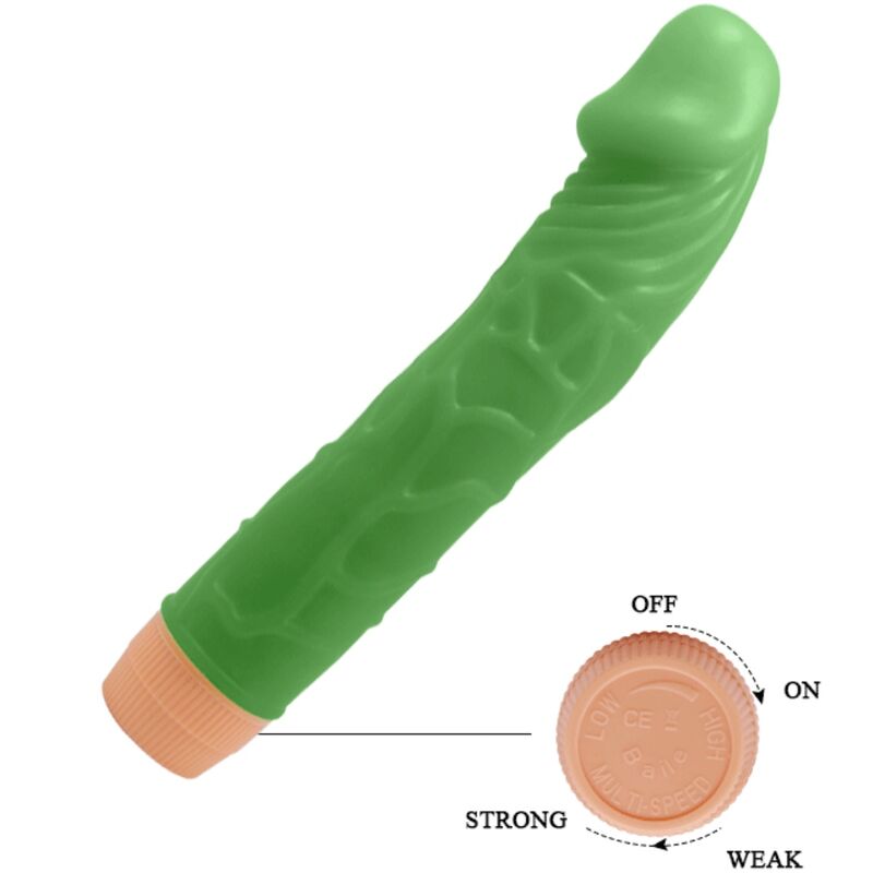 BAILE - BILL REALISTIC VIBRATOR 22.5 CM GREEN - Afbeelding 3