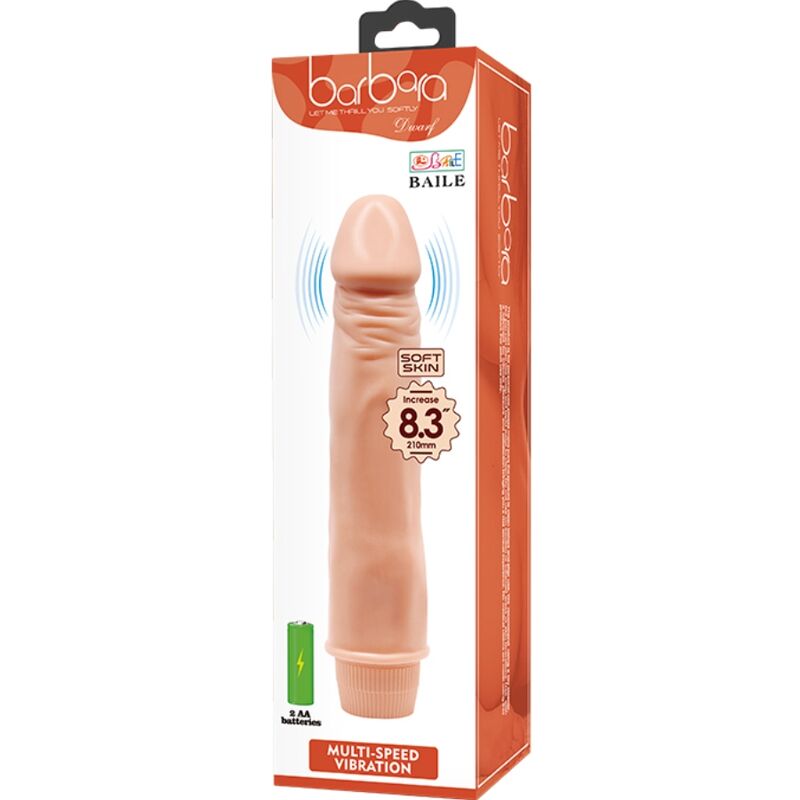BAILE - DWARF REALISTIC VIBRATOR 21 CM FLESH - Afbeelding 5