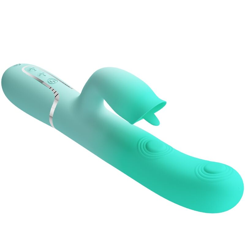 PRETTY LOVE - GIGI MULTIFUNCTION RABBIT VIBRATOR AQUA GREEN - Afbeelding 3