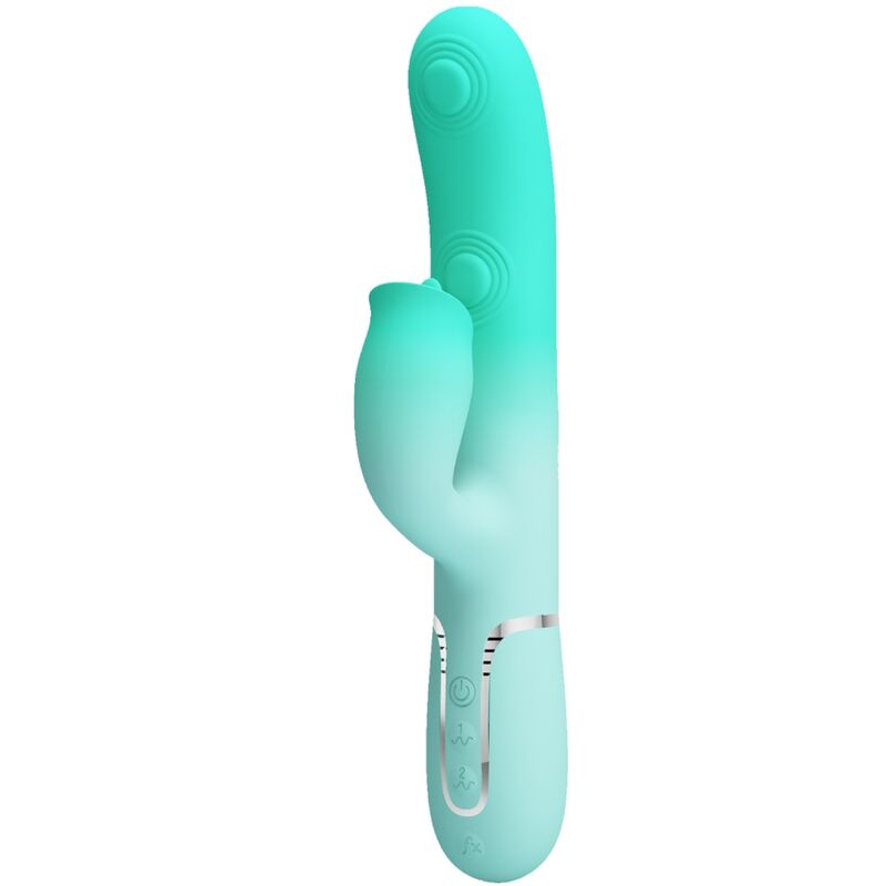 PRETTY LOVE - GIGI MULTIFUNCTION RABBIT VIBRATOR AQUA GREEN - Afbeelding 11