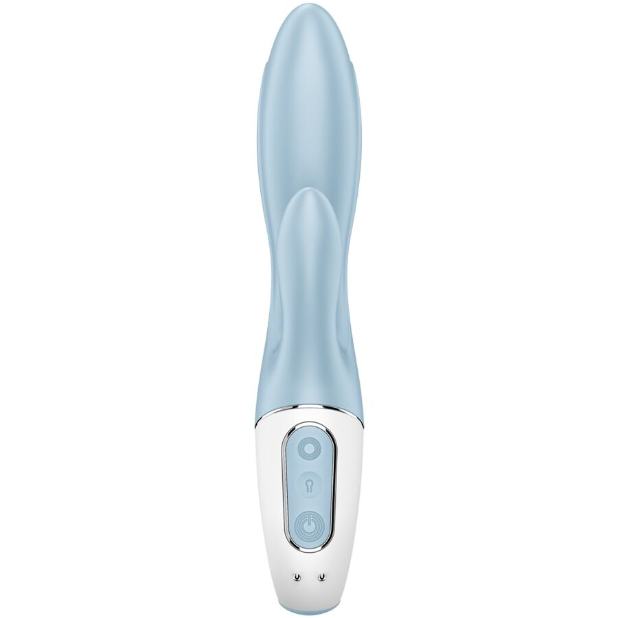 SATISFYER - AIR PUMP BUNNY 1 INFLATABLE RABBIT VIBRATOR BLUE - Afbeelding 4