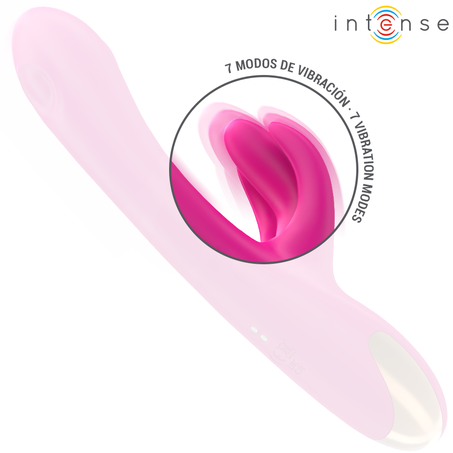 INTENSE - BRITNEY MULTIFUNCTION RABBIT VIBRATOR 23 CM PINK - Afbeelding 4