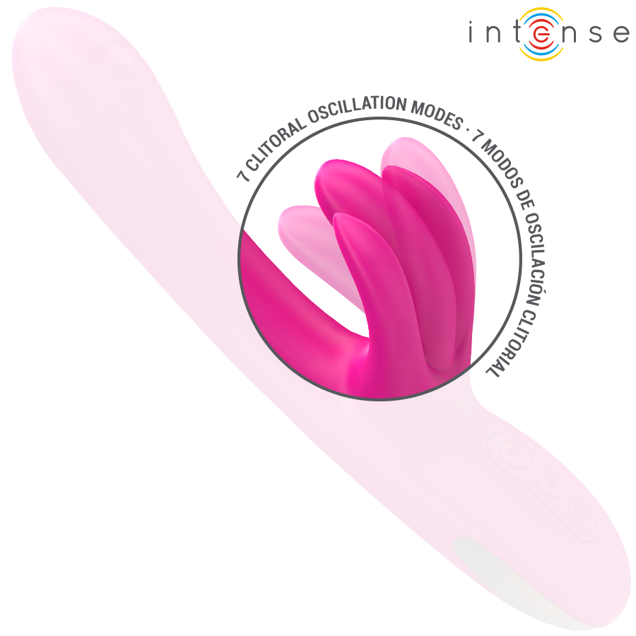INTENSE - BRITNEY MULTIFUNCTION RABBIT VIBRATOR 23 CM PINK - Afbeelding 5