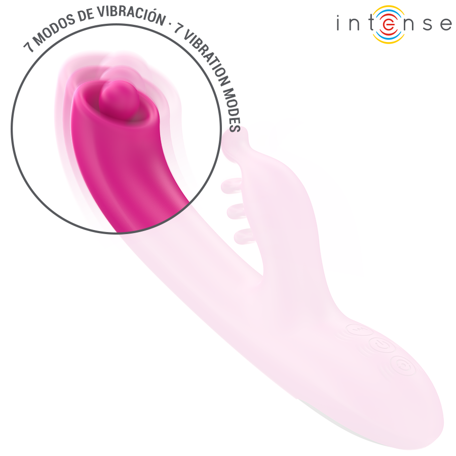 INTENSE - CHRISTINA MULTIFUNCTION RABBIT VIBRATOR 22.5 CM PINK - Afbeelding 4