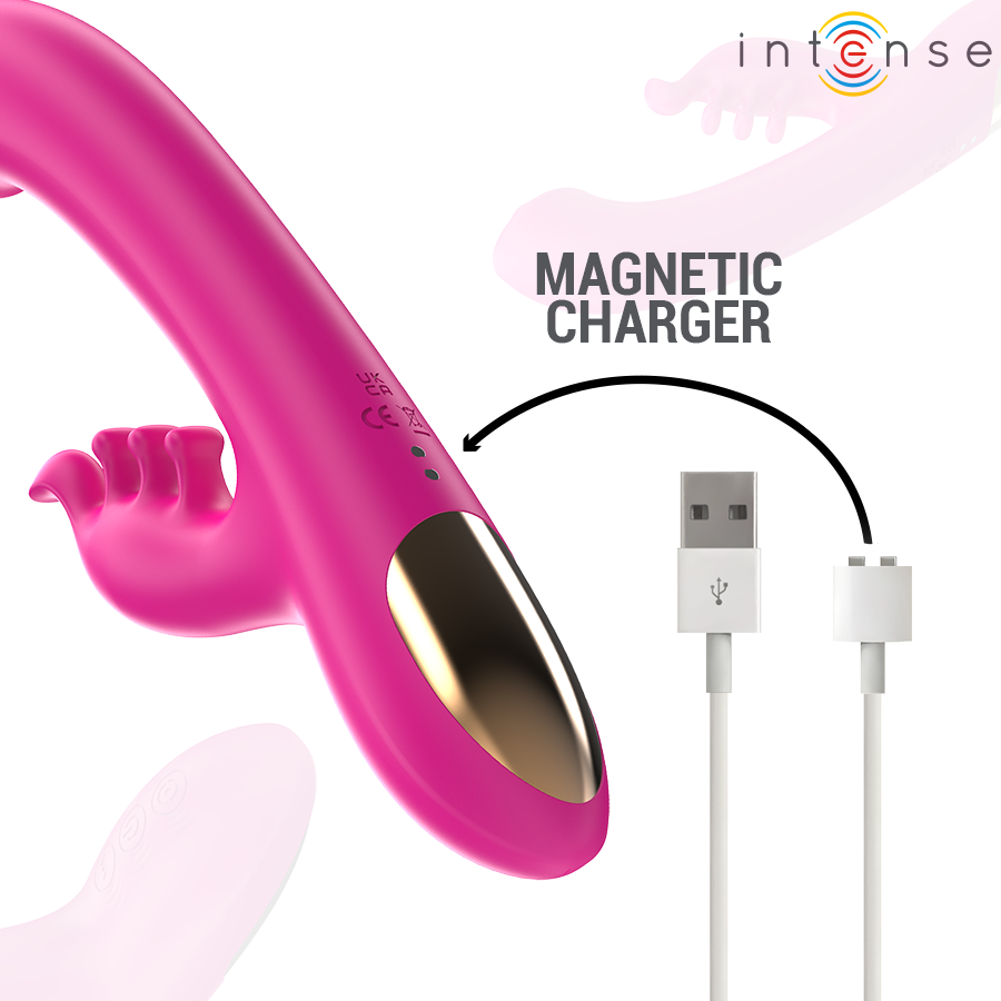 INTENSE - CHRISTINA MULTIFUNCTION RABBIT VIBRATOR 22.5 CM PINK - Afbeelding 7