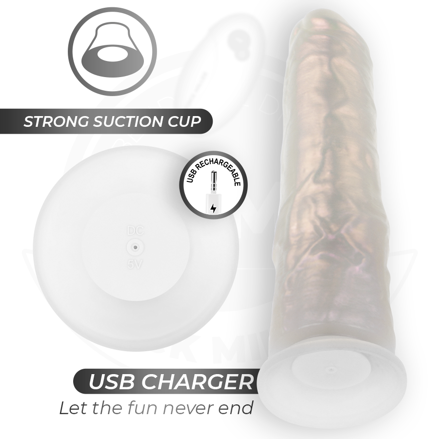 COCK MILLER - DILDO WITH SUCTION CUP, LIGHTS AND VIBRATION WITH REMOTE CONTROL WHITE 21.5 CM - Afbeelding 6