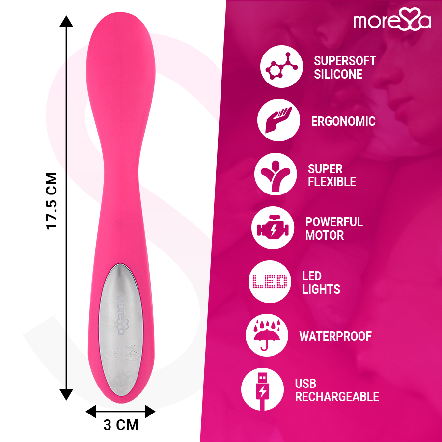 MORESSA - DRUSO PREMIUM SILICONE RECHARGEABLE - Afbeelding 3