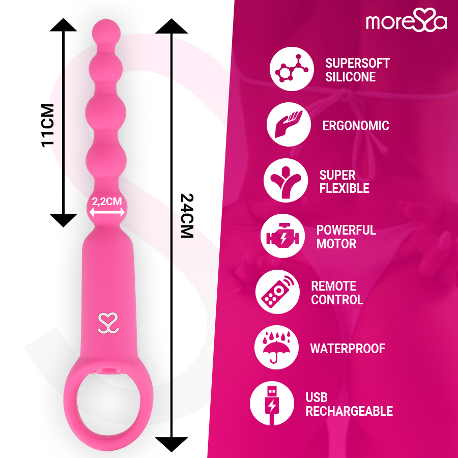MORESSA - RONIE REMOTE CONTROL ANAL PLEASURE PINK - Afbeelding 4