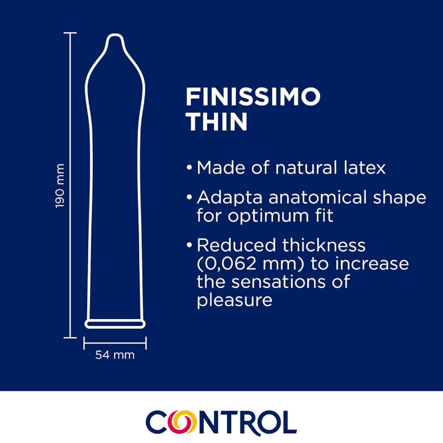 CONTROL - FINISSIMO SENSO CONDOMS 144 UNITS - Afbeelding 2