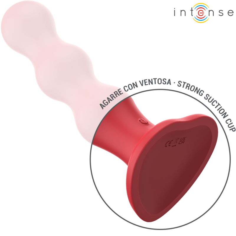 INTENSE - CODY VIBRATOR WITH SUCTION CUP RED REMOTE CONTROL - Afbeelding 7