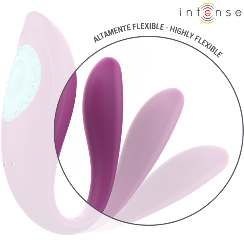 INTENSE - ANNIE U-SHAPED VIBRATOR AND STIMULATOR PURPLE REMOTE CONTROL - Afbeelding 6