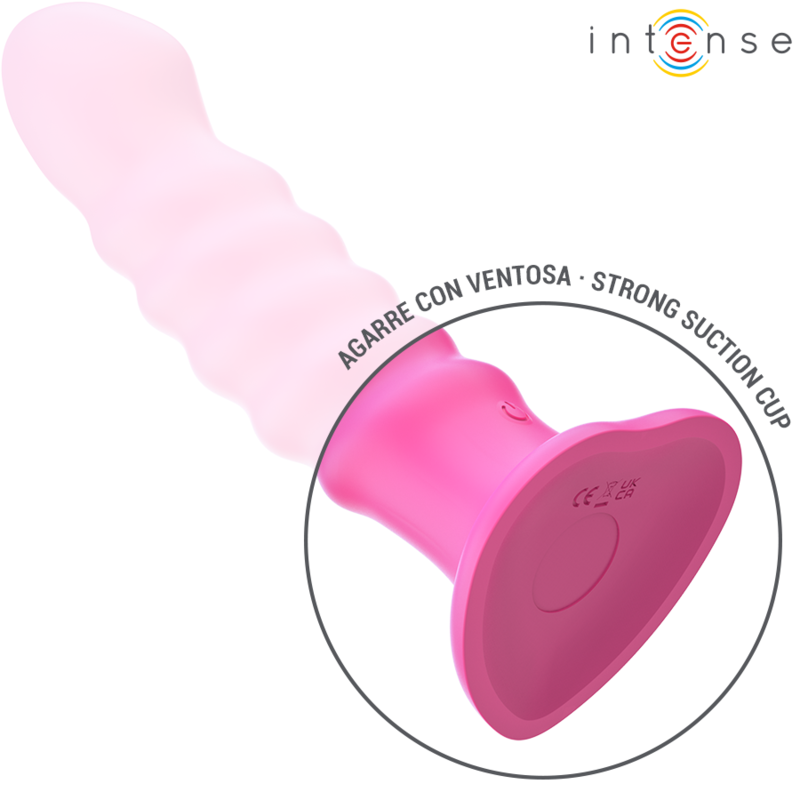 INTENSE - CINDY VIBRATOR SIZE L SPIRAL DESIGN 10 VIBRATIONS PINK REMOTE CONTROL - Afbeelding 7