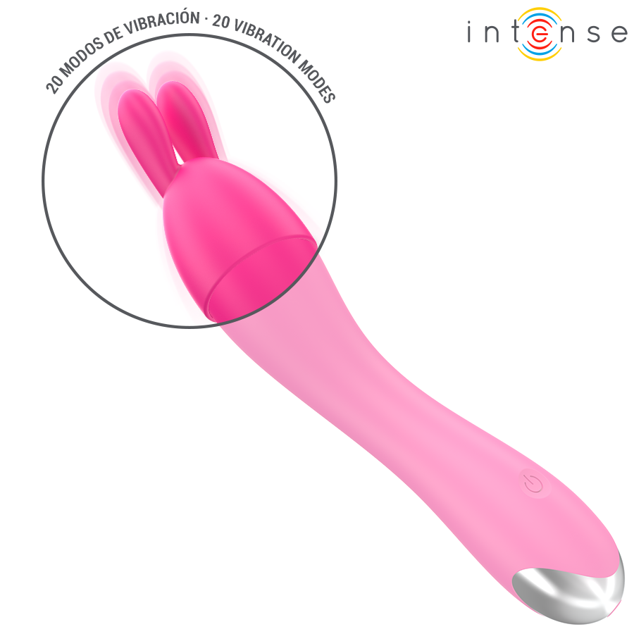 INTENSE - CHER VIBRATOR WITH 20 PATTERNS AND INTERCHANGEABLE HEADS - Afbeelding 8