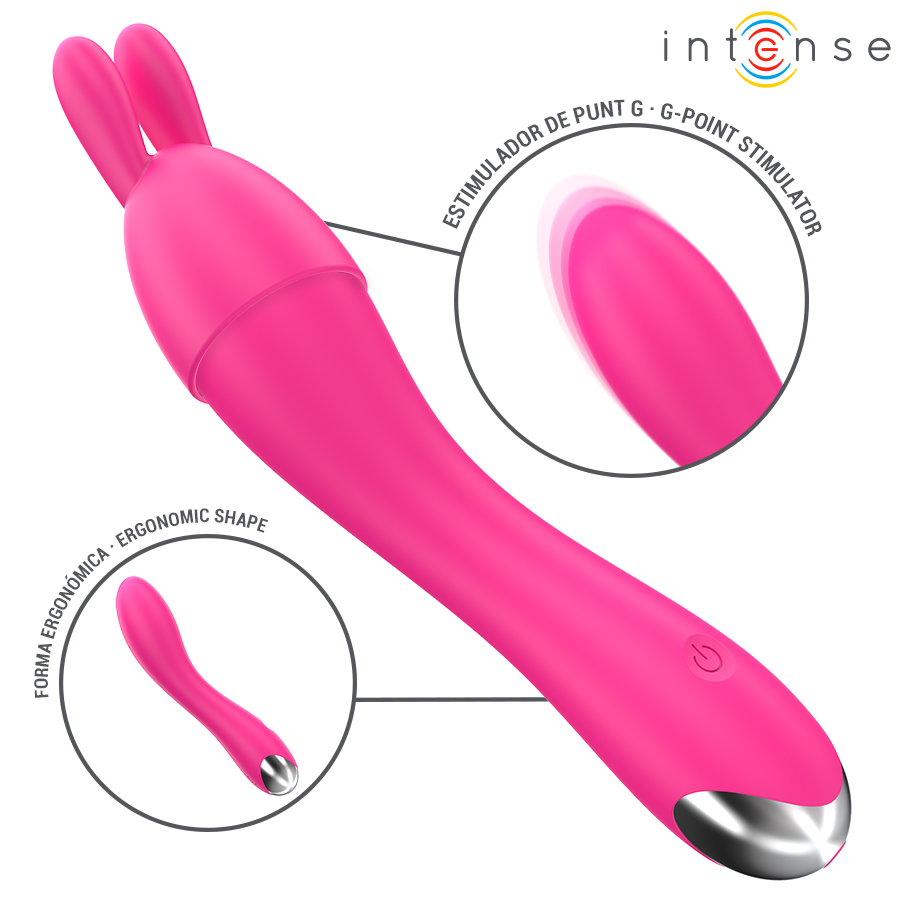 INTENSE - CHER VIBRATOR WITH 20 PATTERNS AND INTERCHANGEABLE HEADS - Afbeelding 5