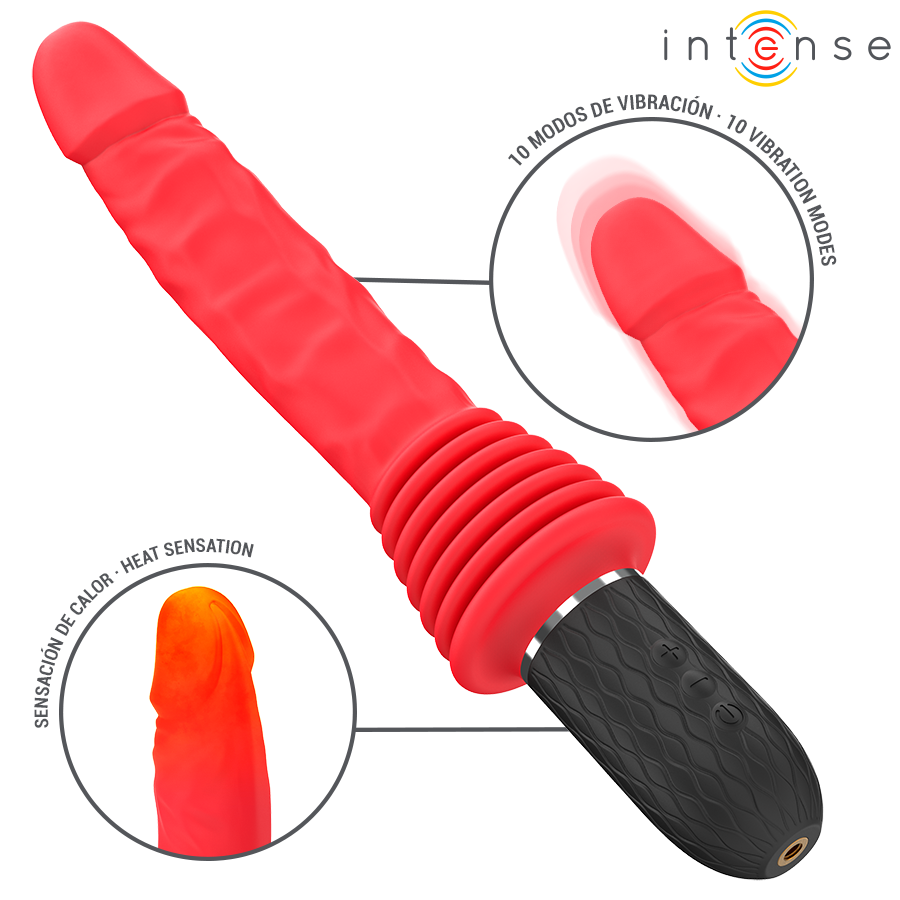 INTENSE - CYNTHIA REMOTE CONTROL THRUSTING VIBRATOR WITH HEAT - Afbeelding 7