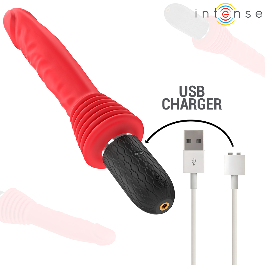 INTENSE - CYNTHIA REMOTE CONTROL THRUSTING VIBRATOR WITH HEAT - Afbeelding 6