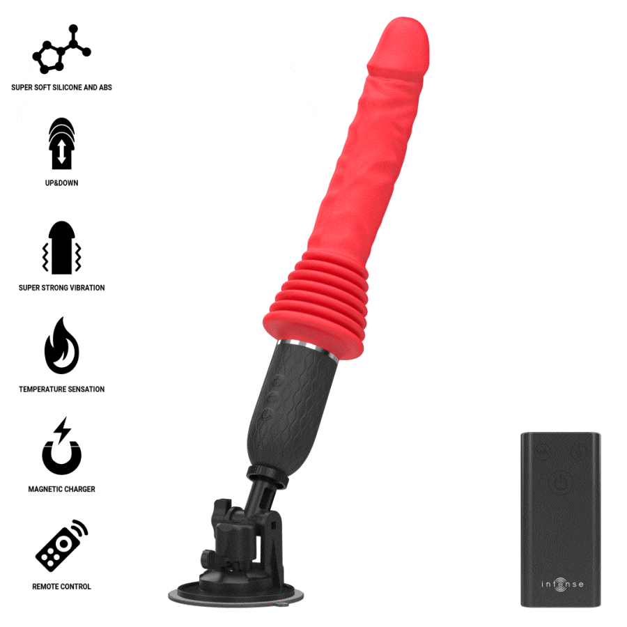INTENSE - CYNTHIA REMOTE CONTROL THRUSTING VIBRATOR WITH HEAT - Afbeelding 10