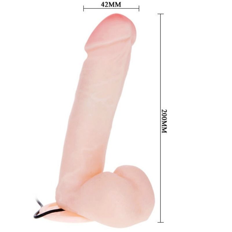 BAILE - REALISTIC DILDO WITH VIBRATION AND ROTATION 20 CM - Afbeelding 4